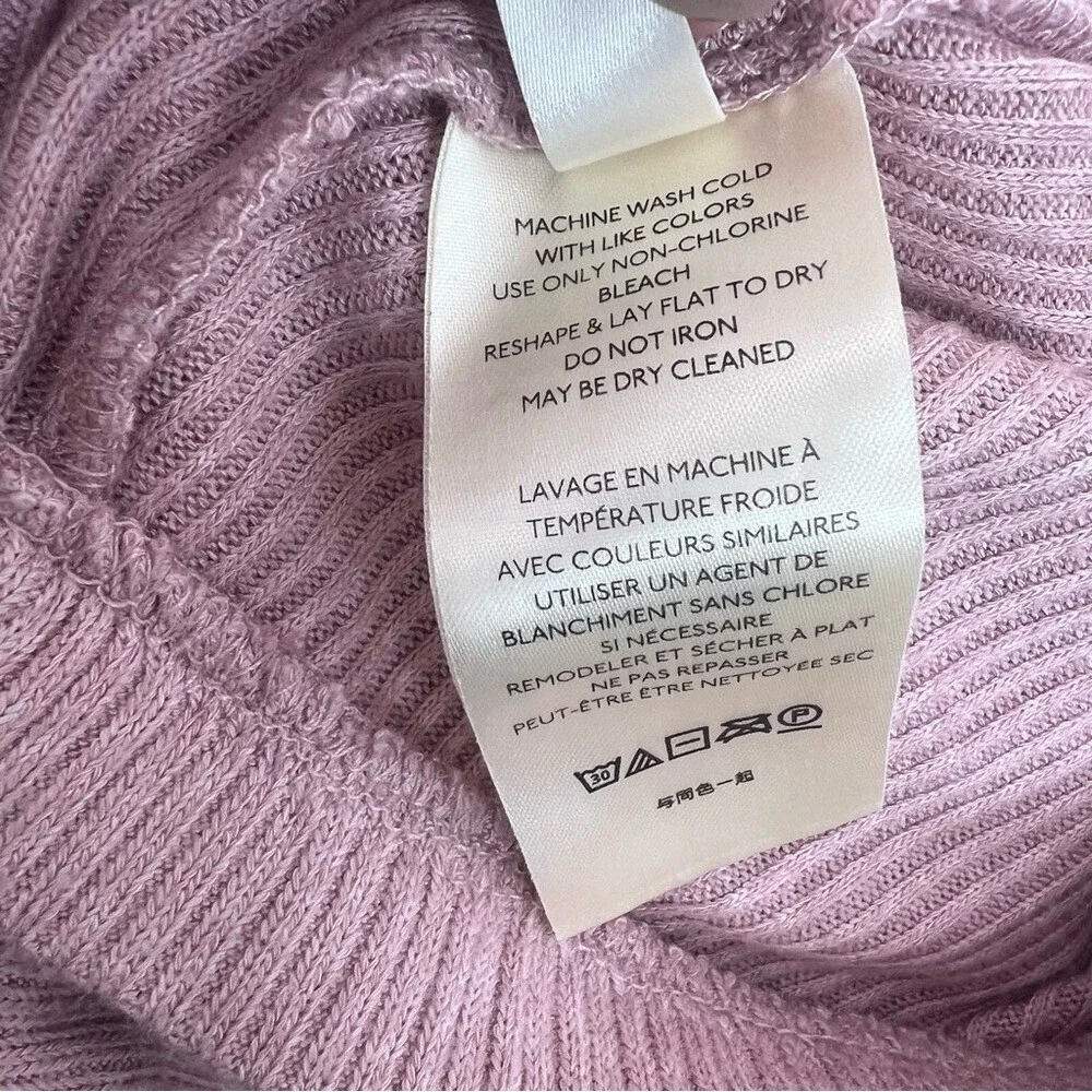 Free people set Mauve Ribbed 2-piece Pants and Top set with Sweetheart Neckline